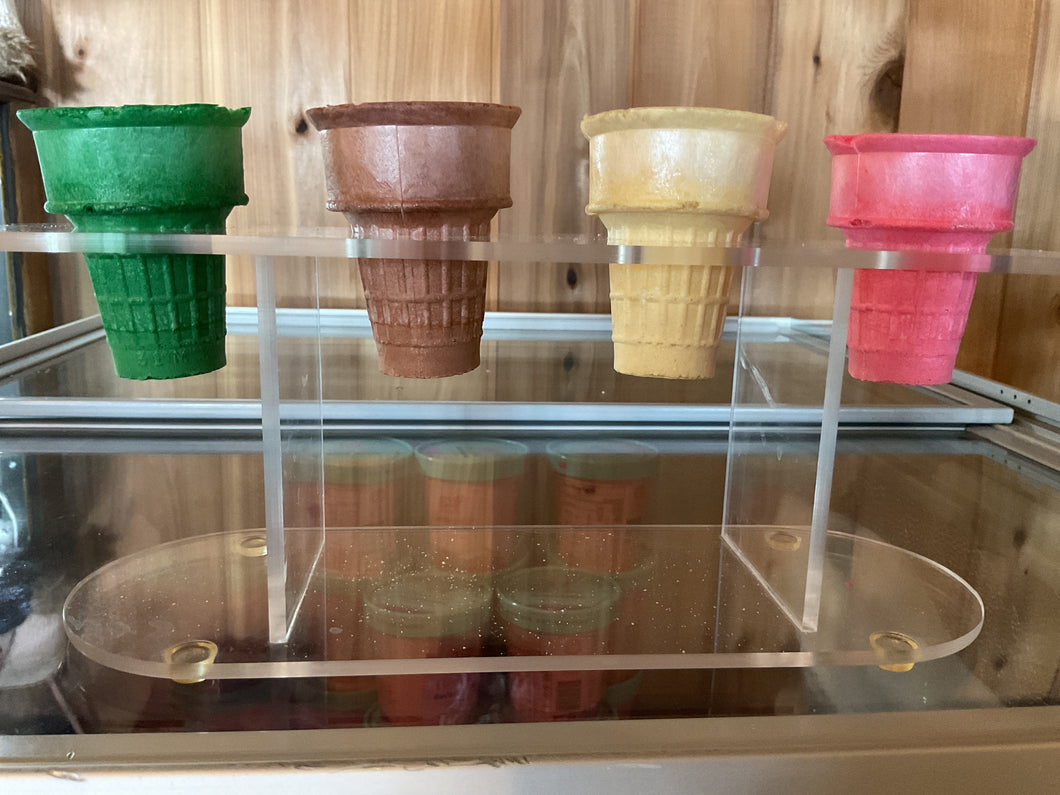 Ice Cream with Cake Cone, Waffle Cone or Waffle Bowl