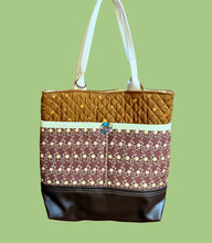 Load image into Gallery viewer, Wool &amp; Wax Tote with Slip Pocket – By: Tally Ho Stitchery
