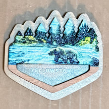 Load image into Gallery viewer, Montana &amp; Yellowstone 3D Wood Magnets – By: AnH Silvertip Family
