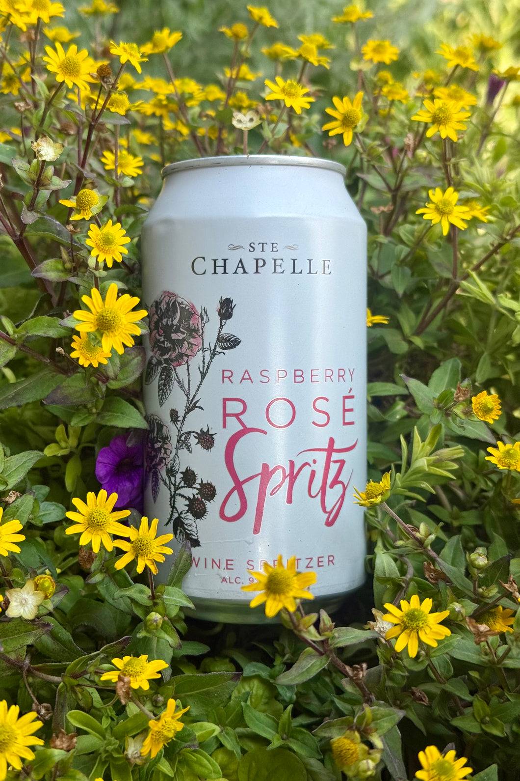 Raspberry Rose Spritz 12 oz. Can - By: Ste. Chapelle