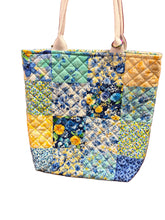 Load image into Gallery viewer, Handmade Quilted Tote Bag with Inside Pocket - By: Tally Ho Stitchery
