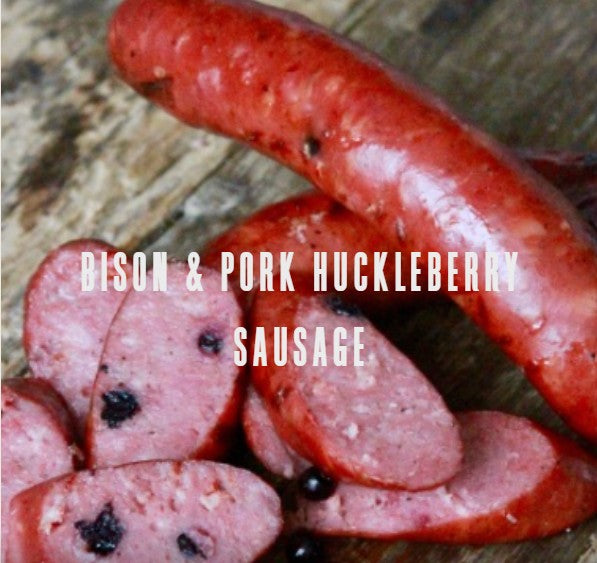 Bison & Pork Huckleberry Sausage - By: Bovine & Swine at LuLu's