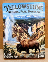 Load image into Gallery viewer, Montana &amp; Yellowstone Stamp Ceramic Magnets – By: AnH Silvertip Family
