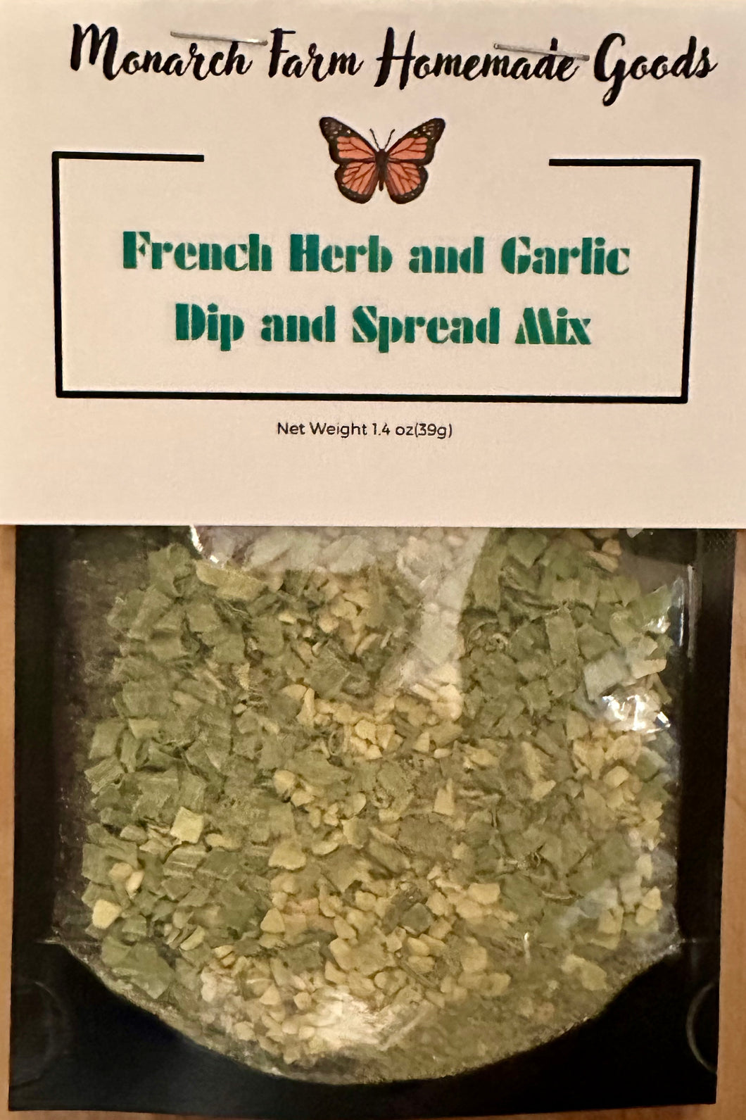 French Herb & Garlic Dip and Spread Mix - By: Monarch Farm Homemade Goods