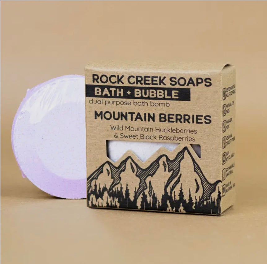 Mountain Berries | Dual Purpose Bath Tablet - By: Rock Creek Soaps