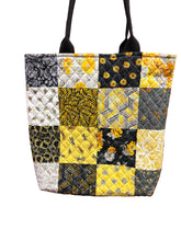 Load image into Gallery viewer, Handmade Quilted Tote Bag with Inside Pocket - By: Tally Ho Stitchery
