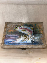 Load image into Gallery viewer, Decorative Acrylic Fish Painting Box- By: Clyde Bixby &amp; Bonnie Clement Art
