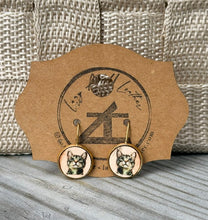 Load image into Gallery viewer, Round Art Drop Earrings – By: AnH Silvertip Designs

