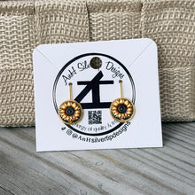 Load image into Gallery viewer, Round Art Drop Earrings – By: AnH Silvertip Designs
