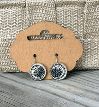 Load image into Gallery viewer, Round Art Drop Earrings – By: AnH Silvertip Designs
