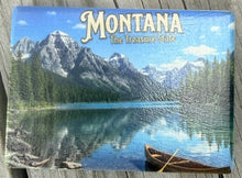 Load image into Gallery viewer, Montana &amp; Yellowstone Stamp Ceramic Magnets – By: AnH Silvertip Family
