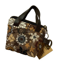 Load image into Gallery viewer, Retro Floral mini purse by Tally Ho Stitchery

