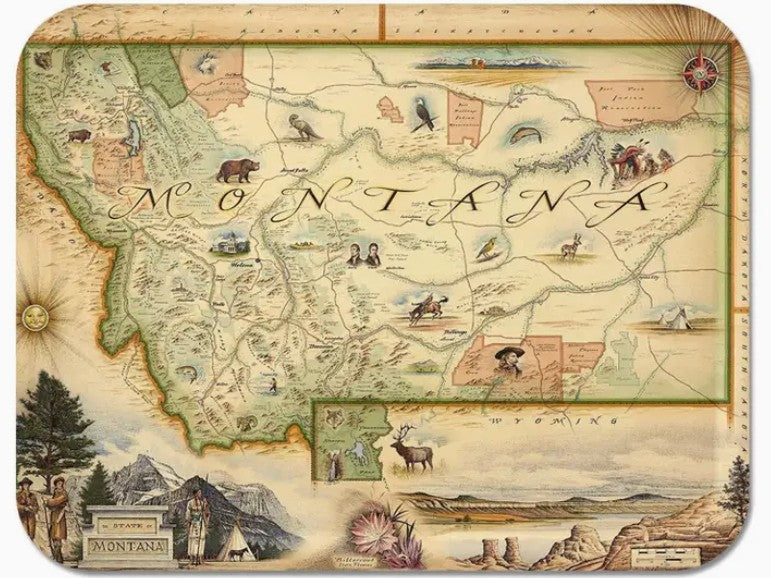 Montana Map Serving Tray (11