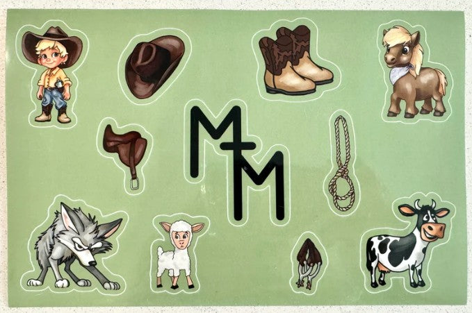 Mighty and McGriff Sticker Sheet - By: Justine Jean Pearsall – LuLu's ...