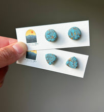 Load image into Gallery viewer, La Petite Rose LLC - Faux Turquoise Clay Earrings Studs, Southwestern Attire
