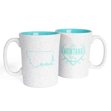 Load image into Gallery viewer, The Montana Way - Montana Girl Speckle Mug in Teal
