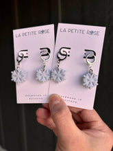 Load image into Gallery viewer, Baby Blue Winter Snowflake Earrings - By: La Petite Rose
