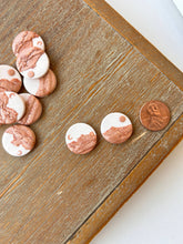 Load image into Gallery viewer, La Petite Rose LLC - Copper Clay Landscape Earrings, Sun Moon Clay Earrings
