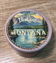 Load image into Gallery viewer, 4 oz Premium Travel Candles / Montana Postcard Tins - By: The Sacred Wild Candle Co
