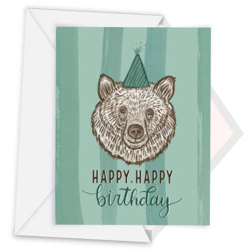 Bear Birthday Card - 