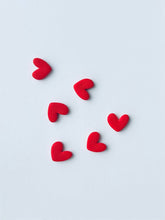 Load image into Gallery viewer, La Petite Rose LLC - Red Heart Jewelry , Love Earring Clay Studs 
