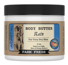 Load image into Gallery viewer, Rain Sent Goat Milk Body Butter 2oz. Travel Size - By: Windrift Hill
