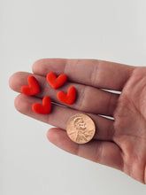 Load image into Gallery viewer, La Petite Rose LLC - Red Heart Jewelry , Love Earring Clay Studs 
