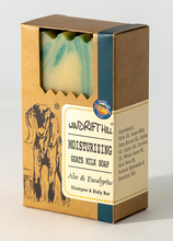 Load image into Gallery viewer, Aloe &amp; Eucalyptus Goat Milk Shampoo &amp; Body Bar - By: Windrift Hill
