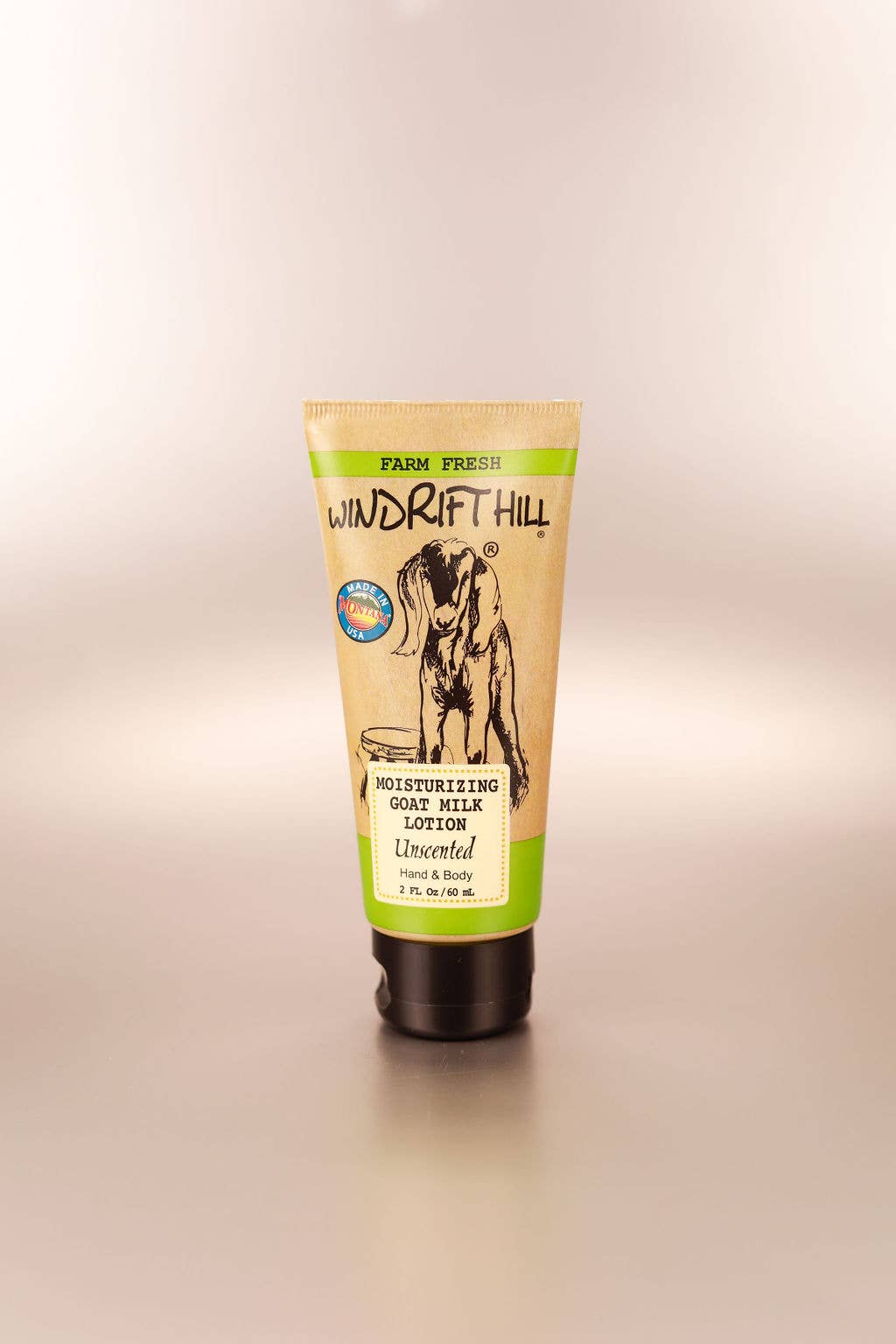 Unscented Goat Milk Lotion 2oz Tube - By: Windrift Hill
