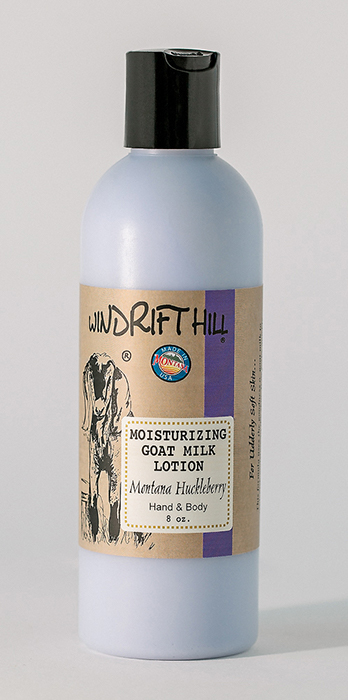 Montana Huckleberry Goat Milk Lotion Bottle - By: Windrift Hill