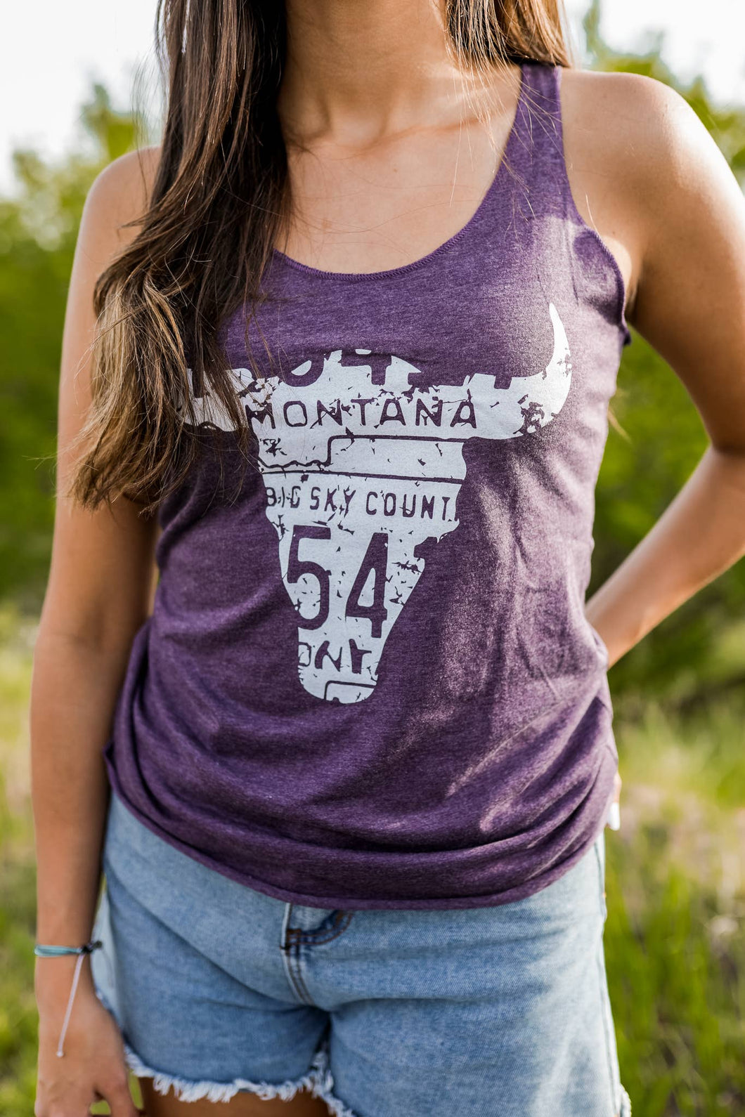 Montana Skull Ladies Tanks - By: Montana Scene