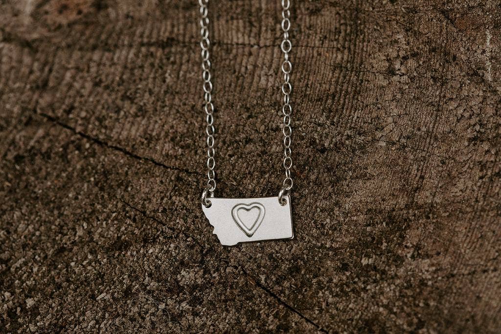 Tiny Montana Necklace - Mountains Of Montana