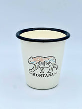 Load image into Gallery viewer, Candle - Unique! Reusable Enamel Cup Candle * Montana Bear - By: The Sacred Wild Candle Co
