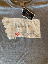 Load image into Gallery viewer, Montana Heart T-Shirt - By: Mountain Air Apparel
