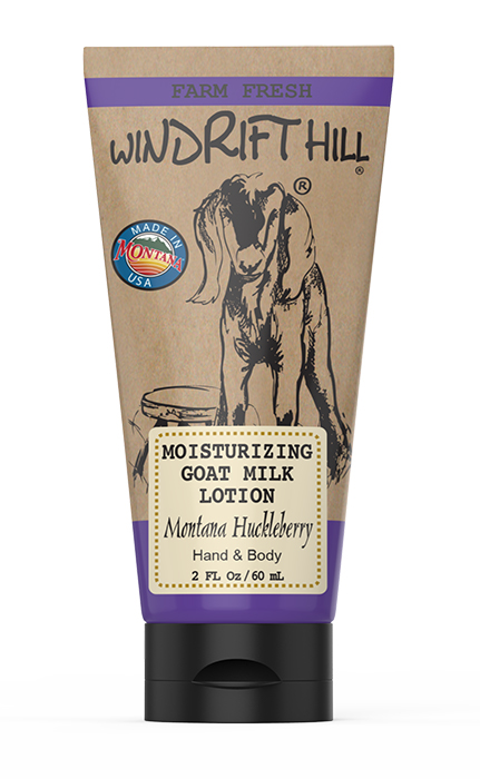 Montana Huckleberry Goat Milk Lotion 2oz Tube - By: Windrift Hill