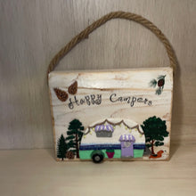 Load image into Gallery viewer, Hanging Wood Signs - Happy Camper &amp; Home
