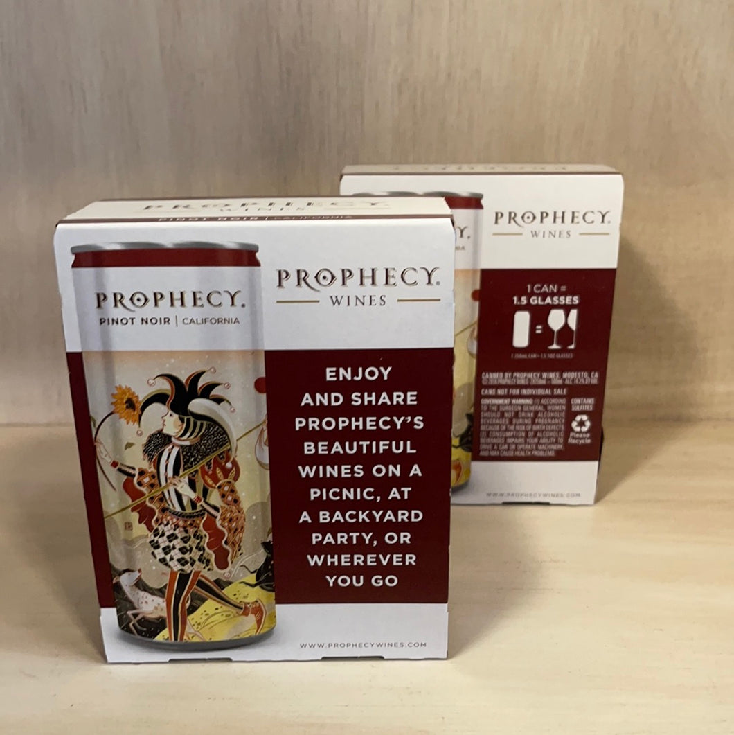 Prophecy Pinot Noir 250ml 2 Pk Can Wine