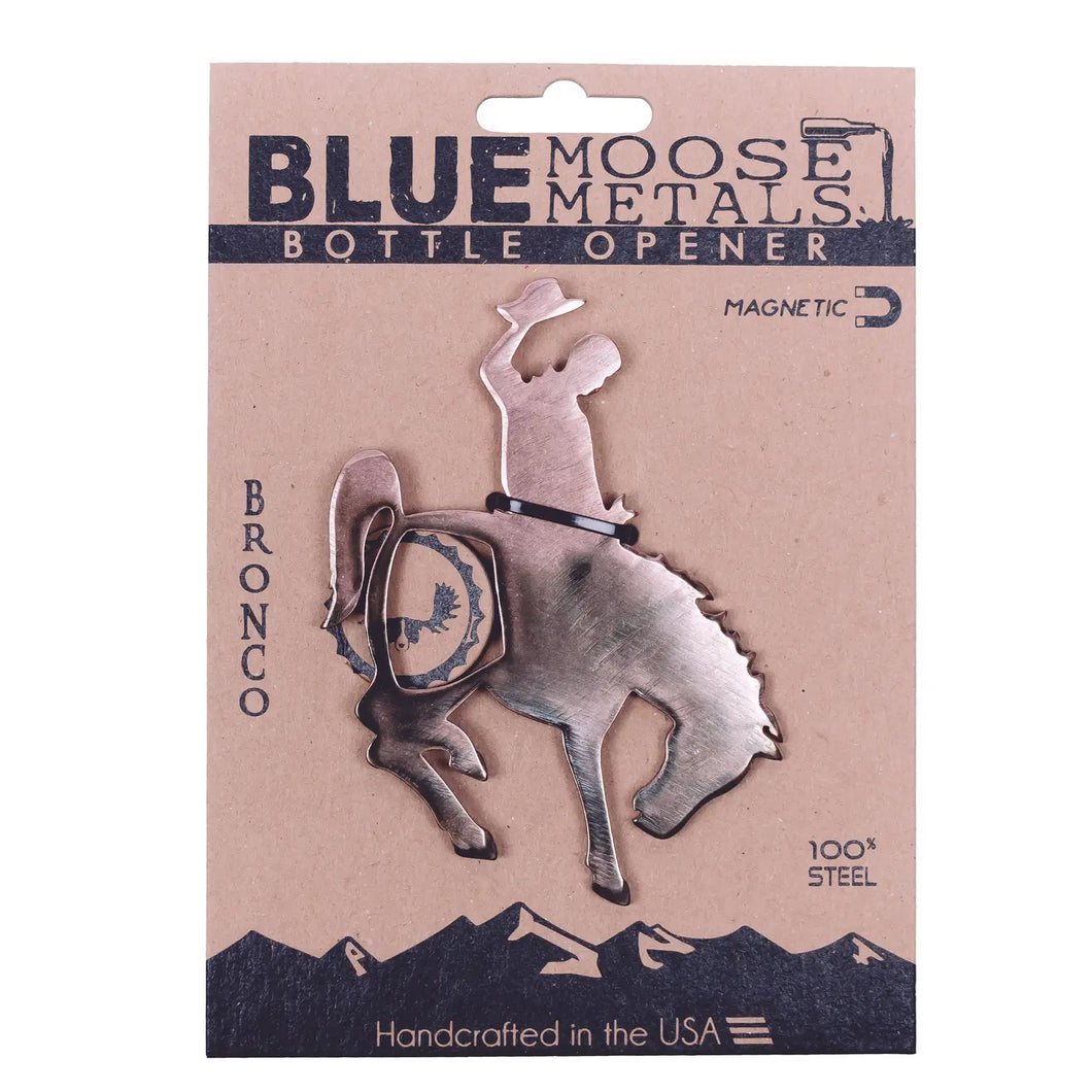 Bronco Magnetic Bottle Opener - By: Blue Moose Metals