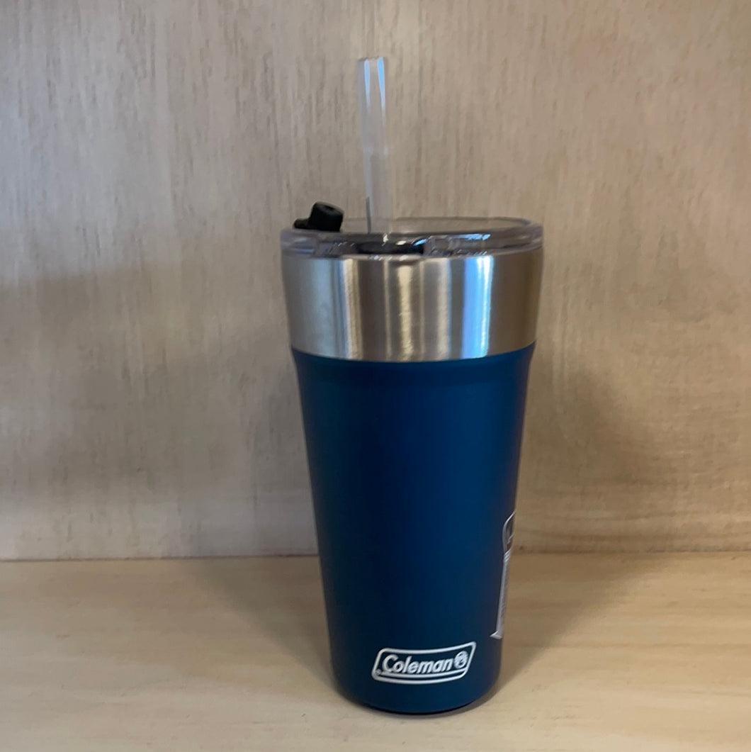Stainless Steel Tumbler with Straw - By: Coleman – LuLu's Montana Market