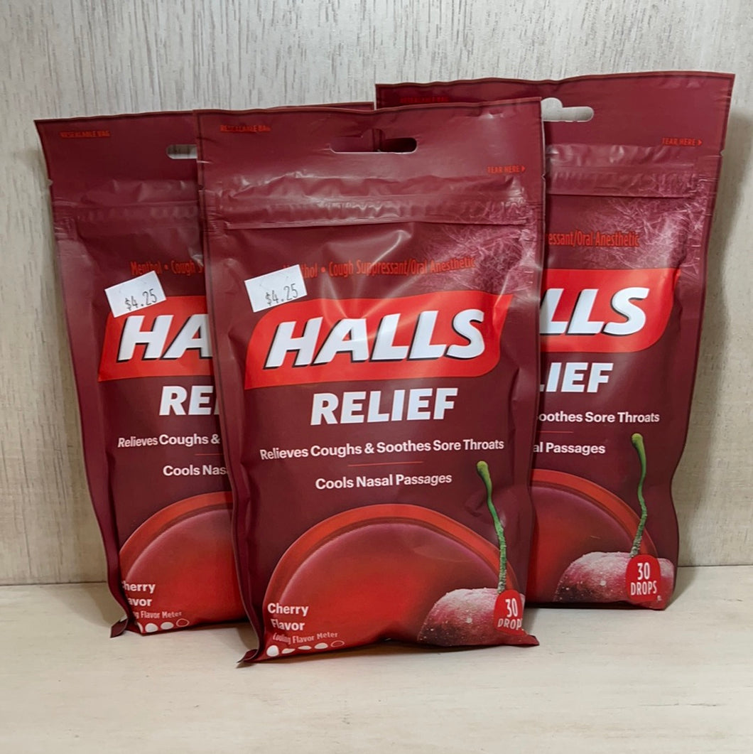 Halls Cherry Cough Suppressant